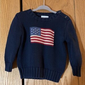 Ralph Lauren American flag sweater kids